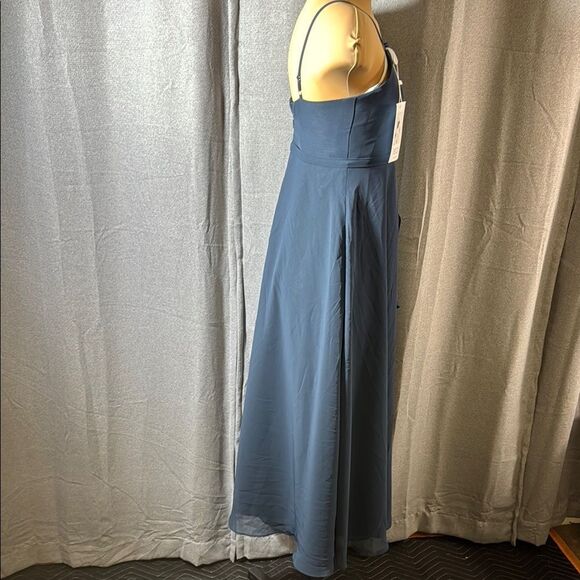 B X Z Elegant Blue Sleeveless Dress - Picture 8 of 12